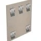 FastFrame Aluminium Standard Secret Fix Carrier Bracket for Hexagonal Collared Keil Anchors - G-C06602220.80.20