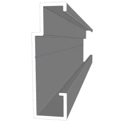 FastFrame Aluminium Carrier Rail for Mechanical Secret Fix Systems - G-C06602020 - 6m length