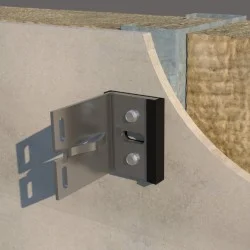 120mm Plastestrip FastFrame Aluminium Single Helping Hand Bracket - FF FIX/BR/120