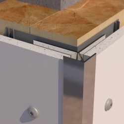 PlastiClad Aluminium Arrow Head Style External Corner AL/EX10 - For Any 10mm Panel - 3055mm Length