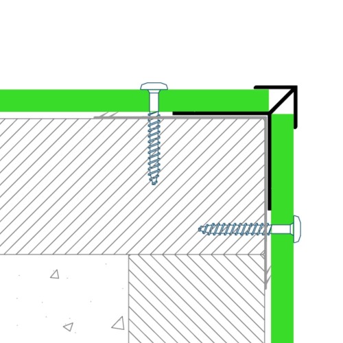 PlastiClad Aluminium Arrow Head Style External Corner AL/EX10 - For Any 10mm Panel - 3055mm Length