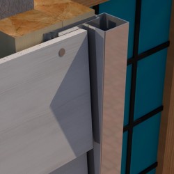 PlastiClad Asymmetric Aluminium External Corner AL/125/13 or Weatherboard Panels - 3000mm Length