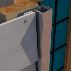 PlastiClad Asymmetric Aluminium External Corner AL/125/13 or Weatherboard Panels - 3000mm Length