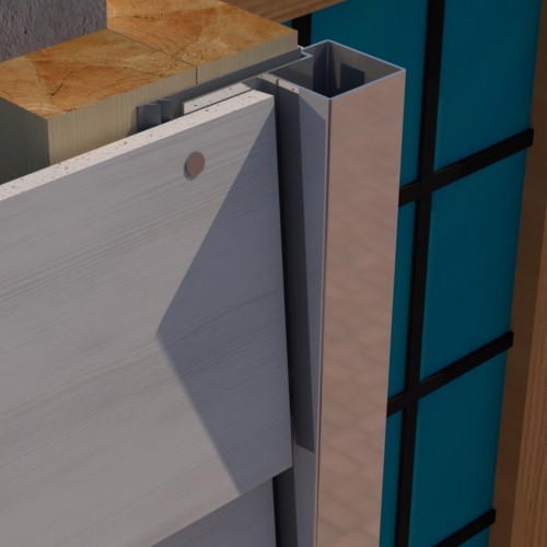 PlastiClad Asymmetric Aluminium External Corner AL/125/13 or Weatherboard Panels - 3000mm Length