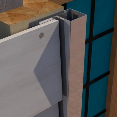 PlastiClad Asymmetric Aluminium External Corner AL/125/13 or Weatherboard Panels - 3000mm Length
