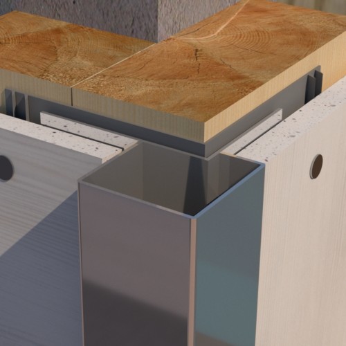 PlastiClad Asymmetric Aluminium External Corner AL/125/13 or Weatherboard Panels - 3000mm Length