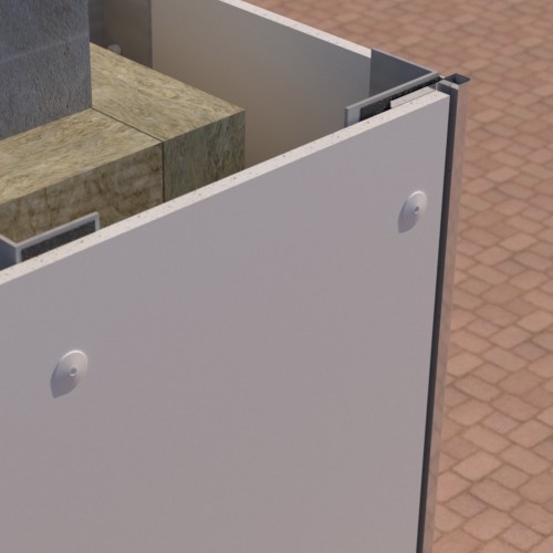 PlastiClad Aluminium Box Style External Corner v - For Any 12mm Panel - 3055mm Length