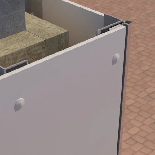 PlastiClad Aluminium Box Style External Corner AL/110 - For Any 10mm Panel - 3055mm Length