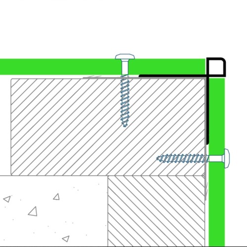 PlastiClad Aluminium Box Style External Corner v - For Any 12mm Panel - 3055mm Length