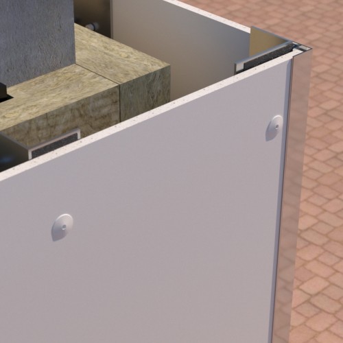 PlastiClad Aluminium F Style External or Internal Corner AL/EF8 - For Any 8mm Panel - 3055mm Length