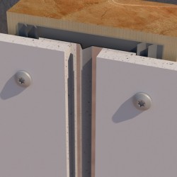 50mm PlastiClad Aluminium Birds Beak Trim AL/TP6/50 - For Any Panel Size - 3055mm Length