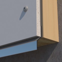 PlastiClad Aluminium Bottom Drip Trim AL/BD/86 - For 5-9mm Facade Panels - 3055mm Length