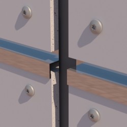 PlastiClad Aluminium Chair Style Horizontal Joint Trim AL/CH8 - For Any 8mm Panel - 3055mm Length