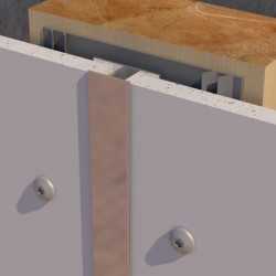 PlastiClad Aluminium H style Vertical Joint AL/68 - For Any 8mm Panel - 3055mm Length