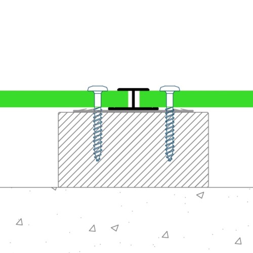 PlastiClad Aluminium H style Vertical Joint AL/68 - For Any 8mm Panel - 3055mm Length