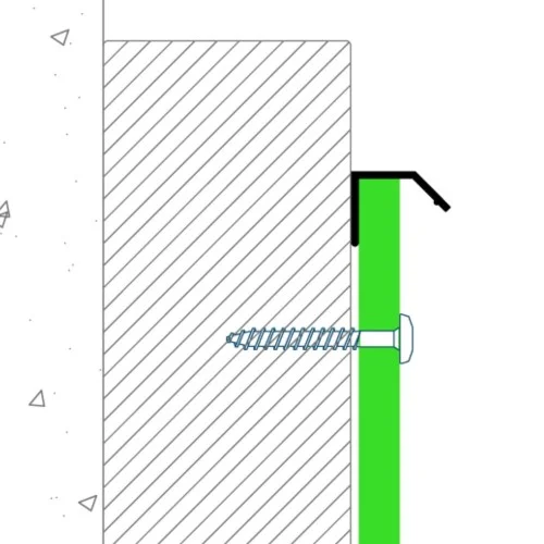 PlastiClad Aluminium Top Drip Trim AL/AD/6/11 - For 5-12mm Facade Panels - 3055mm Length PlastiClad Aluminium Top Drip Trim AL/AD/6/11 - For 5-12mm Facade Panels - 3055mm Length