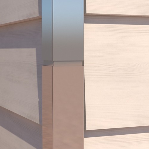 PlastiClad Aluminium Joiner AL/125/CCP For Symmetric And Asymmetric Corners - Weatherboard Systems - 300mm Length