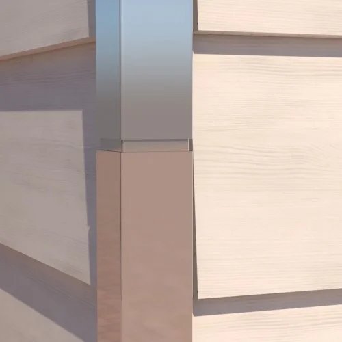 PlastiClad Aluminium Joiner AL/125/CCP For Symmetric And Asymmetric Corners - Weatherboard Systems - 300mm Length PlastiClad Aluminium Joiner AL/125/CCP For Symmetric And Asymmetric Corners - Weatherboard Systems - 300mm Length