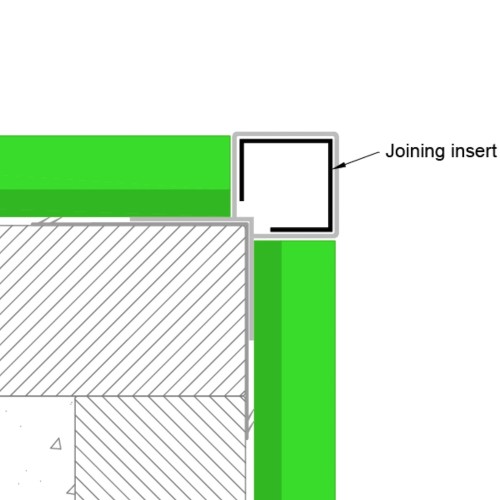 PlastiClad Aluminium Joiner AL/125/CCP For Symmetric And Asymmetric Corners - Weatherboard Systems - 300mm Length