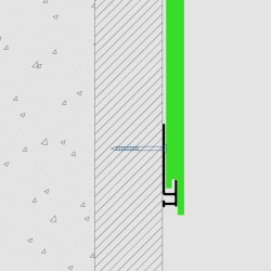 PlastiClad Aluminium Starter Trim AL/ST40 for Click-in Cladding Systems - 3055mm Length