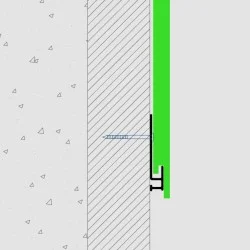 PlastiClad Aluminium Starter Trim AL/ST40 for Click-in Cladding Systems - 3055mm Length