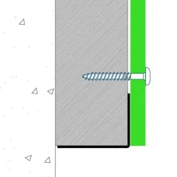 PlastiClad Aluminium Vent Trim to Close 50-70mm Cavity AL/VENT/50/70 - for Weatherboard Systems - 3000mm Length