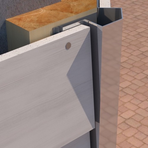 PlastiClad Aluminium Bay Corner AL/99/25 For Weatherboard Systems - 3000mm Length