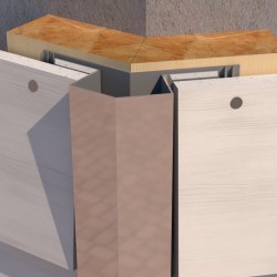 PlastiClad Aluminium Bay Corner AL/99/25 For Weatherboard Systems - 3000mm Length