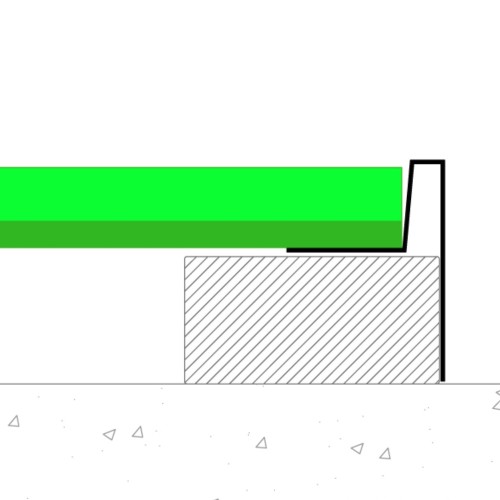 PlastiClad Aluminium End Profile AL/725/65 for Covering Timber Battens - Weatherboard Systems - 3000mm Length