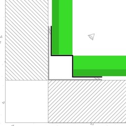 PlastiClad Aluminium Internal Corner AL/225 For Weatherboard Systems - 3000mm Length