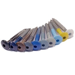 Plastestrip Stainless Steel Large Head Timber fixing Screws - 38mm long - 12mm head Plastestrip Stainless Steel Large Head Timber fixing Screws - 38mm long - 12mm head