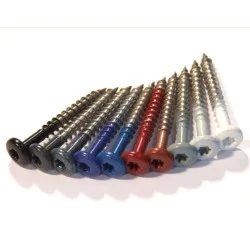 Plastestrip Stainless Steel Small Head Timber fixing Screws - 35mm long - 9mm head - Box of 100