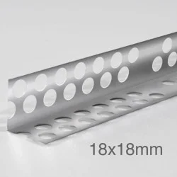 18x18mm Profigips Aluminium Corner Bead - 3m length - pack of 50
