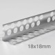 18x18mm Profigips Aluminium Corner Bead - 2m length - pack of 50
