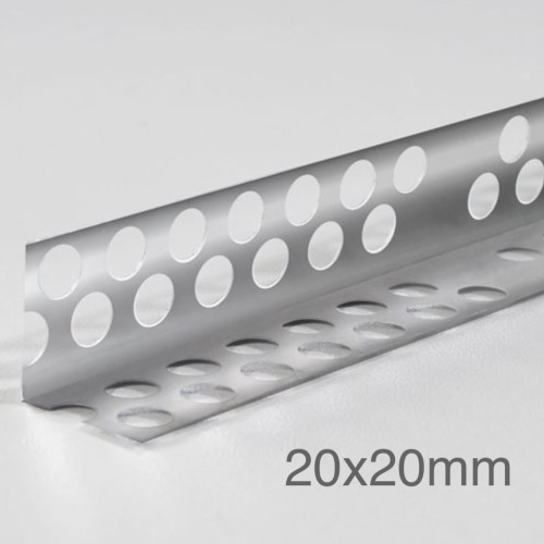20x20mm Profigips Aluminium Corner Bead - 3m length - pack of 50