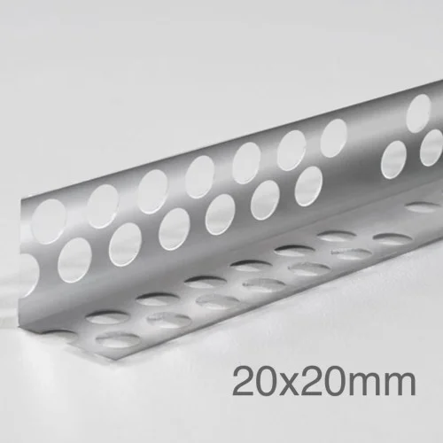 20x20mm Profigips Aluminium Corner Bead - 2.5m length - pack of 50 20x20mm Profigips Aluminium Corner Bead - 2.5m length - pack of 50