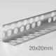 20x20mm Profigips Aluminium Corner Bead - 2.5m length - pack of 50 20x20mm Profigips Aluminium Corner Bead - 2.5m length - pack of 50