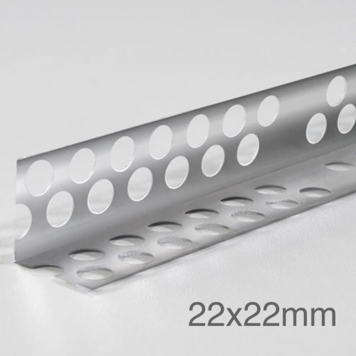 22x22mm Profigips Aluminium Corner Bead - 2m length - pack of 50