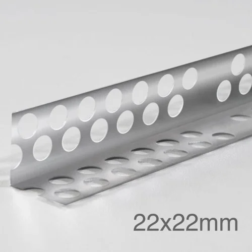 22x22mm Profigips Aluminium Corner Bead - 2.5m length - pack of 50 22x22mm Profigips Aluminium Corner Bead - 2.5m length - pack of 50