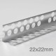 22x22mm Profigips Aluminium Corner Bead - 2m length - pack of 50