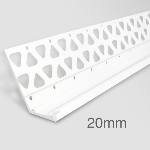 20mm Profigips PVC Bellcast Bead - 3m length - pack of 34