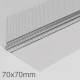70x70mm Profigips Aluminium Corner Bead with Mesh - 2.5m length - pack of 50