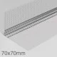 70x70mm Profigips Aluminium Corner Bead with Mesh - 2.5m length - pack of 50