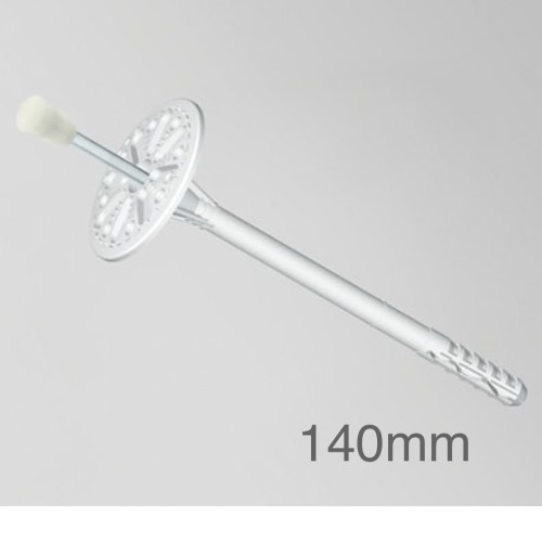 140mm Profigips Mechanical Insulation Panel Fixings with Metal Pin - Metal Pin Anchors - pack of 200