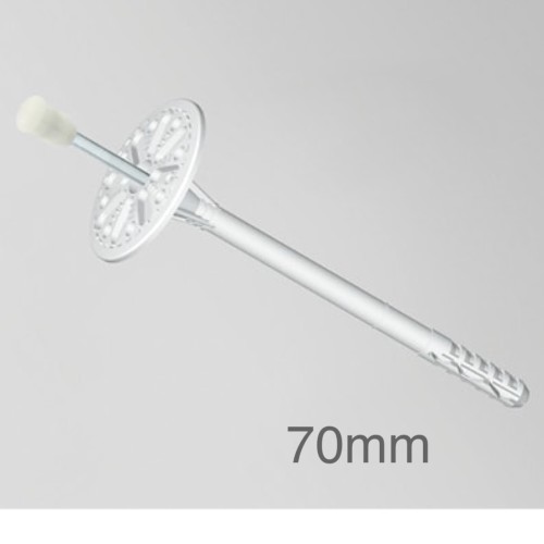 70mm Profigips Mechanical Insulation Panel Fixings with Metal Pin - Metal Pin Anchors - pack of 200