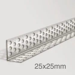 25x25mm Profigips Aluminium Corner Bead - Mottled Finish - 2.5m length - pack of 50