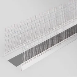 Profigips Straight PVC Expansion Joint Profile - Flat Movement Joint Bead - 2m length - pack of 25