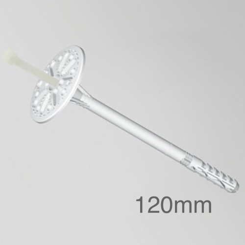 120mm Profigips Plastic Panel Fixings with Plug - Hammer-in Fixings - pack of 200