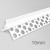 10mm PVC Corner Profile for Wet Render - Angle Bead - 2.5m length - pack of 34