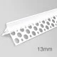 13mm PVC Corner Profile for Wet Render - Angle Bead - 2.5m length - pack of 34 13mm PVC Corner Profile for Wet Render - Angle Bead - 2.5m length - pack of 34